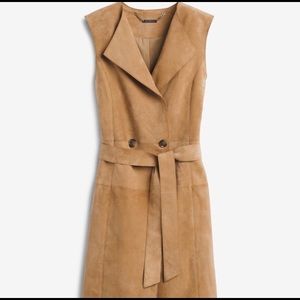 White House Black Market Suede Topper